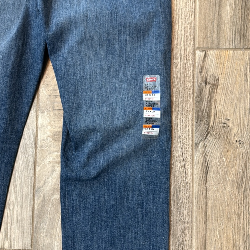 Levi's Men's Classic Blue Straight Jeans - Picture 10 of 11